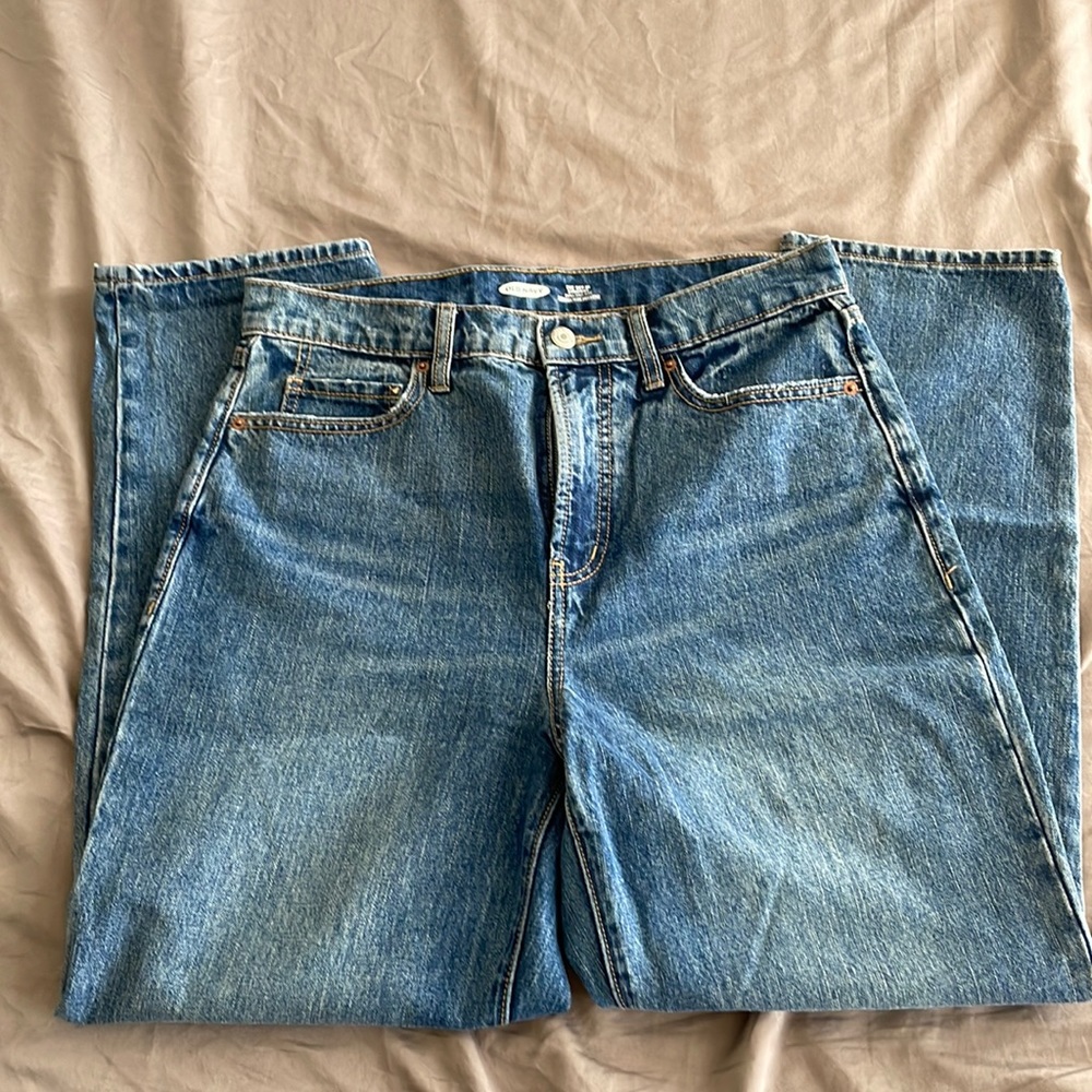 Old Navy Sky-Hi Straight Jeans